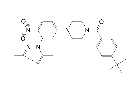 piperazine, 1-[4-(1,1-dimethylethyl)benzoyl]-4-[3-(3,5-dimethyl-1H-pyrazol-1-yl)-4-nitrophenyl]-