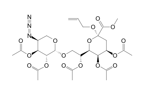 METHYL-2,3-DI-O-ACETYL-4-AZIDO-4-DEOXY-BETA-L-ARABINOPYRANOSYL-(1->8)-(ALLYL-4,5,7-TRI-O-ACETYL-3-DEOXY-ALPHA-D-MANNO-OCT-2-ULOPYRANOSIDE)-ONATE