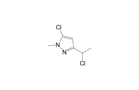 5-Chloro-3-(1-chloroethyl)-1-methylpyrazole