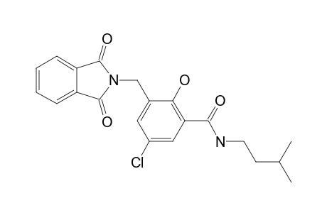 5-CHLORO-3-(1,3-DIOXO-1,3-DIHYDRO-ISOINDOL-2-YLMETHYL)-2-HYDROXY-N-(3-METHYL-BUTYL)-BENZAMIDE