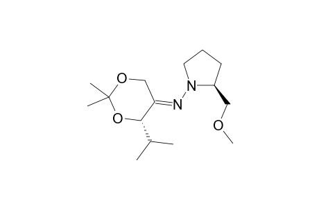 (E)-[(4S)-4-isopropyl-2,2-dimethyl-1,3-dioxan-5-ylidene]-[(2S)-2-(methoxymethyl)pyrrolidino]amine