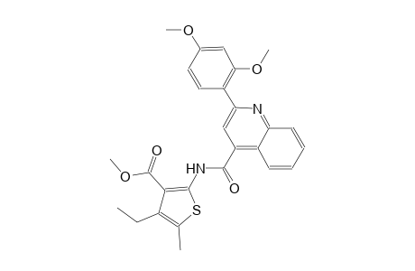 methyl 2-({[2-(2,4-dimethoxyphenyl)-4-quinolinyl]carbonyl}amino)-4-ethyl-5-methyl-3-thiophenecarboxylate
