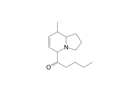 8-Methyl-5-(pentanoyl)-6,7-dehydroindolizidine