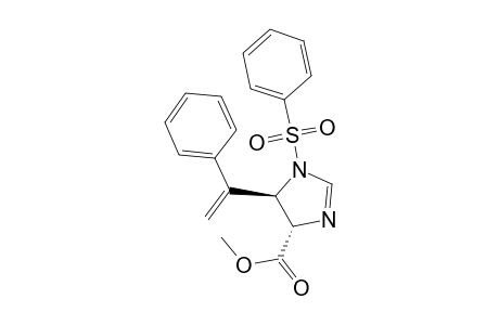 trans-4-(Methoxycarbonyl)-5-(trans-phenylvinyl)-1-N-benzenesulfonyl-2-imidazoline