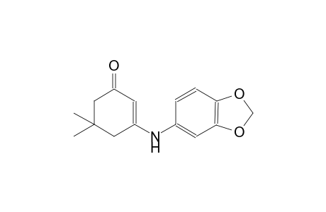 3-(1,3-benzodioxol-5-ylamino)-5,5-dimethyl-2-cyclohexen-1-one