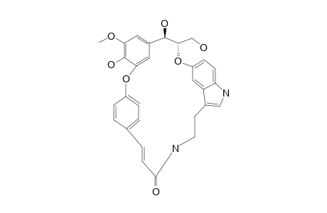 IPOBSCURINE-C;4,5''-EPOXY-N-[2-[5-[2-[(4-HYDROXY-3-METHOXYPHENYL)-2-HYDROXY-1-HYDROXYMETHYL]-ETHOXY]-INDOL-3-YL]-ETHYL]-4-HYDROXYCINNAMOYL-AMIDE