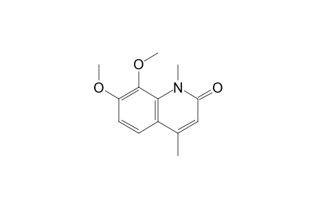 7,8-Dimethoxy-1,4-dimethylquinolin-2(1H)-one