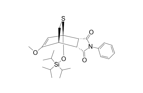 (1R*,4R*,5R*,6S*)-8-METHOXY-N-PHENYL-1-TRIISOPROPYLSILYLOXY-2-THIABICYCLO-[2.2.2]-OCT-7-ENE-5,6-DICARBOXILIC-ACID-IMIDE