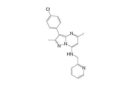 3-(4-chlorophenyl)-2,5-dimethyl-N-(2-pyridinylmethyl)pyrazolo[1,5-a]pyrimidin-7-amine