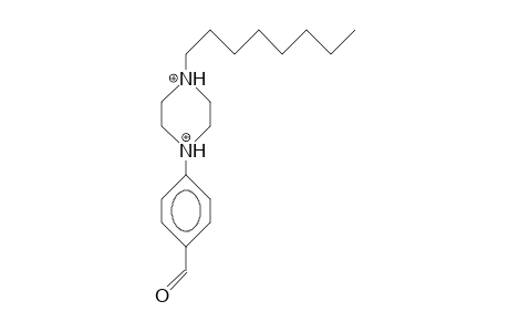 N'-(4-Formyl-phenyl)-N-octyl-piperazinium dication