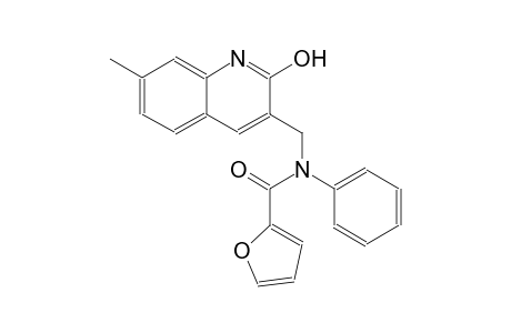 N-[(2-hydroxy-7-methyl-3-quinolinyl)methyl]-N-phenyl-2-furamide