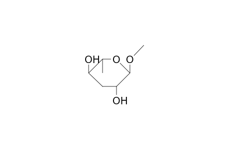 Methyl 3,6-dideoxy.alpha.-L-arabino-hexopyranoside
