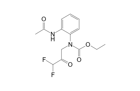 (2-Acetylamino-phenyl)-(3,3-difluoro-2-oxo-propyl)-carbamic acid ethyl ester