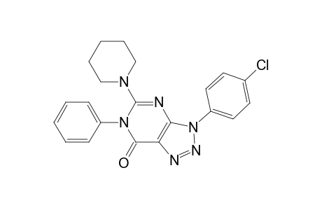 3-(4-Chlorophenyl)-6-phenyl-5-(1-piperidinyl)-3,6-dihydro-7H-1,2,3-triazolo[4,5-d]pyrimidin-7-one