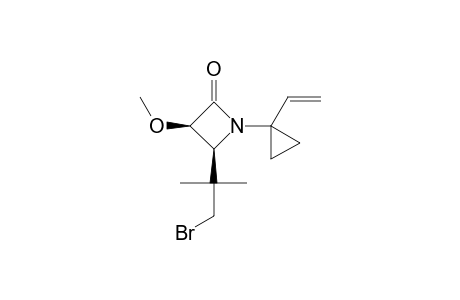 CIS-4-[(2-BROMO-1,1-DIMETHYL)-ETHYL]-3-METHOXY-1-(1-VINYLCYCLOPROPYL)-AZETIDIN-2-ONE