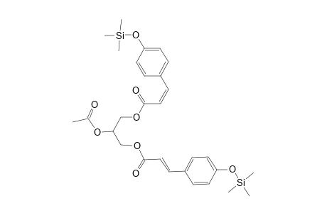 Glycerol <2-acetyl-1,3-di-(E,Z)-p-coumaroyl->, di-TMS