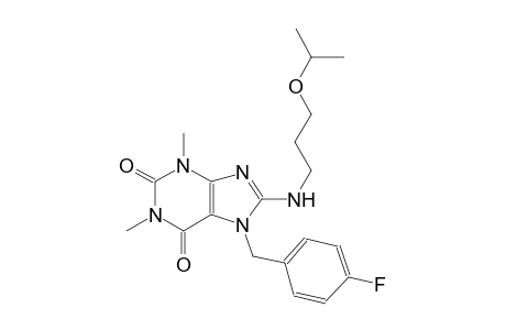 7-(4-fluorobenzyl)-8-[(3-isopropoxypropyl)amino]-1,3-dimethyl-3,7-dihydro-1H-purine-2,6-dione