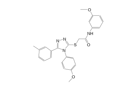 N-(3-methoxyphenyl)-2-{[4-(4-methoxyphenyl)-5-(3-methylphenyl)-4H-1,2,4-triazol-3-yl]sulfanyl}acetamide