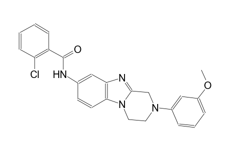 benzamide, 2-chloro-N-[1,2,3,4-tetrahydro-2-(3-methoxyphenyl)pyrazino[1,2-a]benzimidazol-8-yl]-