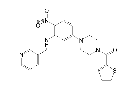 2-nitro-N-(3-pyridinylmethyl)-5-[4-(2-thienylcarbonyl)-1-piperazinyl]aniline
