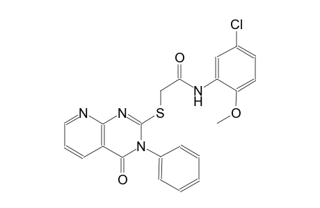 acetamide, N-(5-chloro-2-methoxyphenyl)-2-[(3,4-dihydro-4-oxo-3-phenylpyrido[2,3-d]pyrimidin-2-yl)thio]-