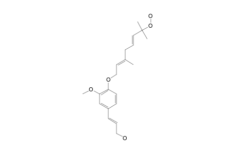 4-O-[7-HYDROPEROXY-5,6E-DEHYDRO-6,7-DIHYDROGERANYL]-CONIFERYL-ALCOHOL