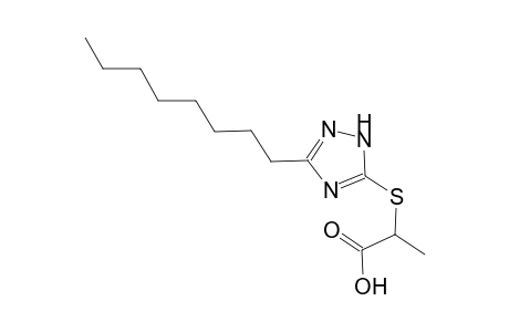 2-[(3-octyl-1H-1,2,4-triazol-5-yl)sulfanyl]propanoic acid