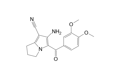6-Amino-5-[(3,4-dimethoxyphenyl)carbonyl]-2,3-dihydro-1H-pyrrolizine-7-carbonitrile