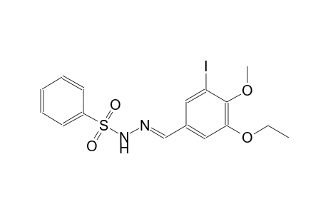 N'-[(E)-(3-ethoxy-5-iodo-4-methoxyphenyl)methylidene]benzenesulfonohydrazide
