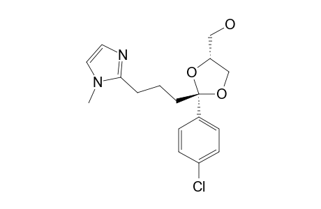 TRANS-2-(4-CHLOROPHENYL)-2-[3-(1-METHYL-2-IMIDAZOLYL)-PROPYL]-4-(HYDROXYMETHYL)-1,3-DIOXOLANE
