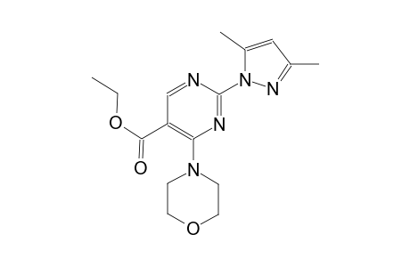 ethyl 2-(3,5-dimethyl-1H-pyrazol-1-yl)-4-(4-morpholinyl)-5-pyrimidinecarboxylate