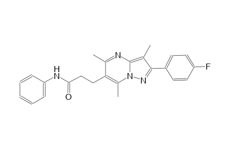pyrazolo[1,5-a]pyrimidine-6-propanamide, 2-(4-fluorophenyl)-3,5,7-trimethyl-N-phenyl-