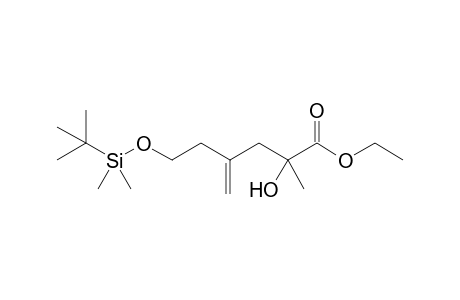 Ethyl 6-(tert-Butyldimethylsilyloxy)-2-hydroxy-2-methyl-4-methylenehexanoate