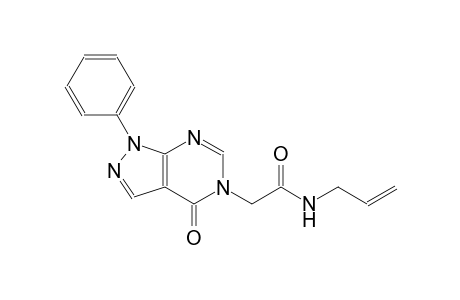 N-allyl-2-(4-oxo-1-phenyl-1,4-dihydro-5H-pyrazolo[3,4-d]pyrimidin-5-yl)acetamide