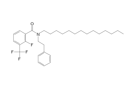 Benzamide, 2-fluoro-3-trifluoromethyl-N-(2-phenylethyl)-N-tetradecyl-