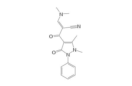 2-(1,5-DIMETHYL-3-OXO-2-PHENYL-2,3-DIHYDRO-1H-PYRAZOLE-4-CARBONYL)-3-(DIMETHYLAMINO)-ACRYLONITRILE