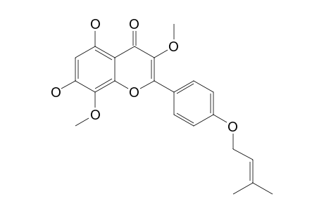5,7-DIHYDROXY-3,8-DIMETHOXY-4'-(3-METHYLBUT-2-ENYLOXY)-FLAVONE
