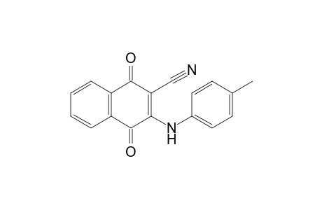 2-Cyano-3-(4-methylphenyl)amino-1,4-naphthoquinone