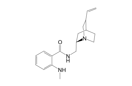 N-Methyl-N'-[(1S,2S)-5'-vinyl-1'-azabicyclo[2.2.2]oct-2'-ylmethyl]-anthranilamide