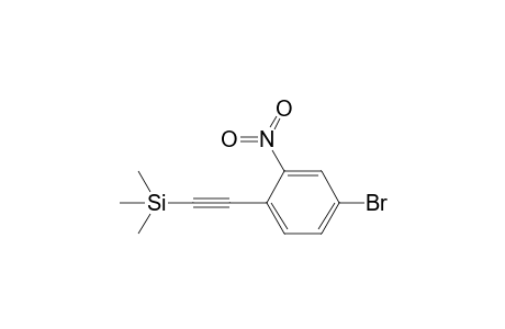 2-(4-bromanyl-2-nitro-phenyl)ethynyl-trimethyl-silane