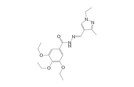 3,4,5-triethoxy-N'-[(E)-(1-ethyl-3-methyl-1H-pyrazol-4-yl)methylidene]benzohydrazide