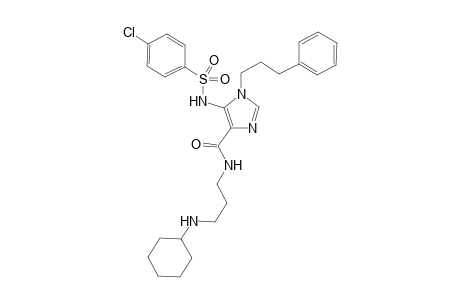 5-(4-Chlorophenylsulfonylamino)-1-(3-phenylpropyl)-1H-imidazole-N-(3-cyclohexylamino-propyl)-4-carboxamide