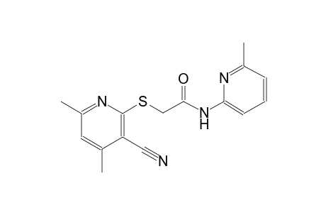 acetamide, 2-[(3-cyano-4,6-dimethyl-2-pyridinyl)thio]-N-(6-methyl-2-pyridinyl)-