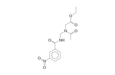 Ethyl (acetyl([(3-nitrobenzoyl)amino]methyl)amino)acetate