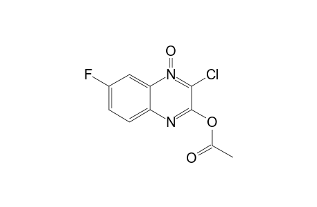 3-Acetoxy-2-chloro-7-fluoroquinoxaline 1-Oxide