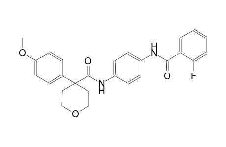 2H-pyran-4-carboxamide, N-[4-[(2-fluorobenzoyl)amino]phenyl]tetrahydro-4-(4-methoxyphenyl)-