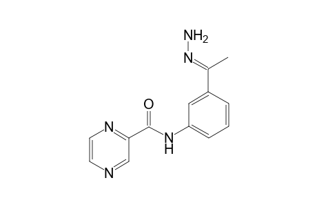 {2'-[3"-Pyrazine-2"-carboxamido)phenyl]ethylidene}-hydrazine