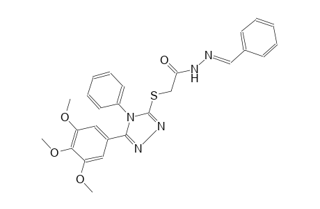 acetic acid, [[4-phenyl-5-(3,4,5-trimethoxyphenyl)-4H-1,2,4-triazol-3-yl]thio]-, 2-[(E)-phenylmethylidene]hydrazide