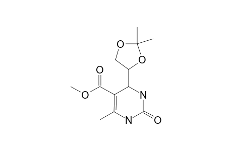 6-(2,2-DIMETHYL-1,3-DIOXOLAN-4-YL)-4-METHYL-5-METHOXYCARBONYL-2-OXO-1,2,3,6-TETRAHYDROPYRIMIDINE