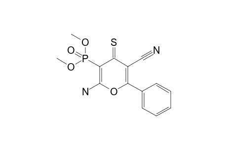 6-amino-5-dimethoxyphosphoryl-2-phenyl-4-sulfanylidenepyran-3-carbonitrile